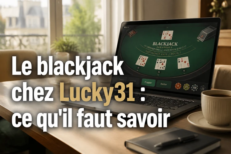 Le blackjack chez Lucky31: ce qu'il faut savoir