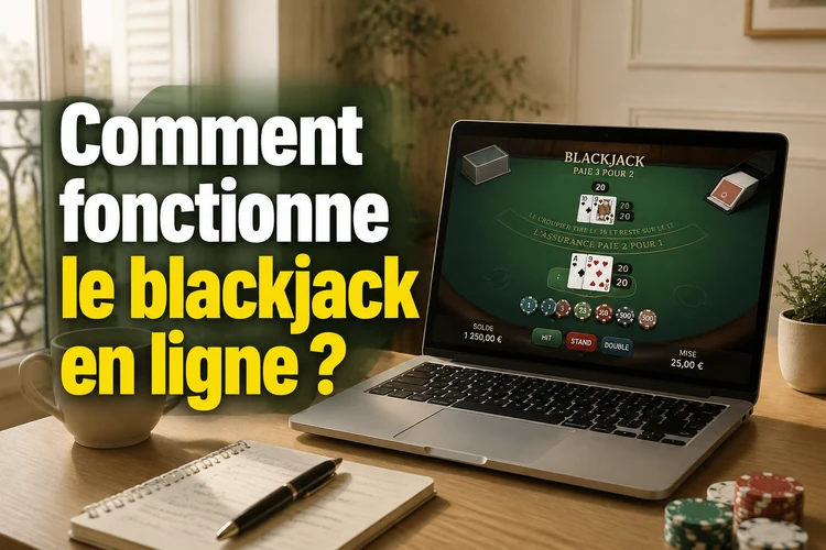 Comment fonctionne le blackjack en ligne?