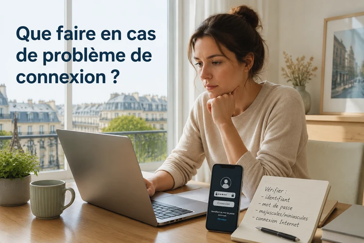 Que faire en cas de problème de connexion?