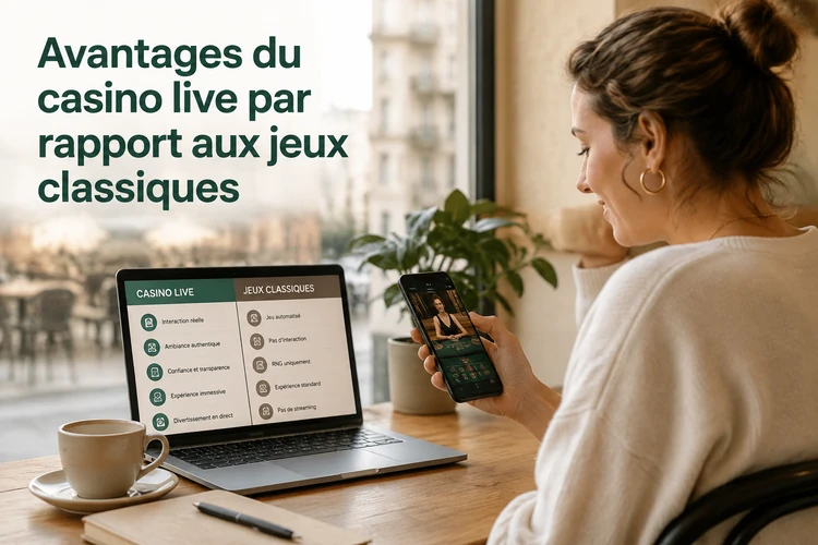 Avantages du casino live par rapport aux jeux classiques