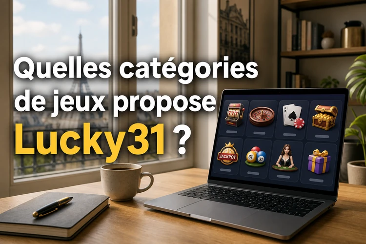 Quelles catégories de jeux propose Lucky31?