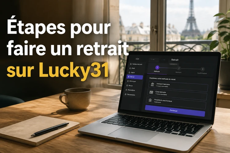Étapes pour faire un retrait sur Lucky31